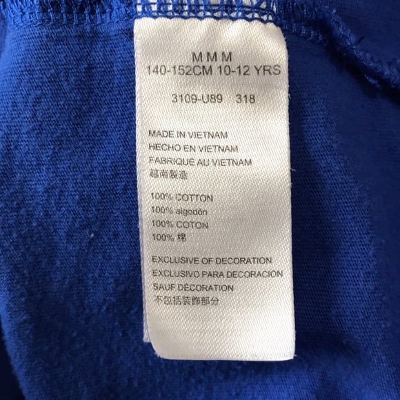 Hurley Boys Shirt, Colour is Blue with neon green words on it, Size is M - Picture 5 of 8